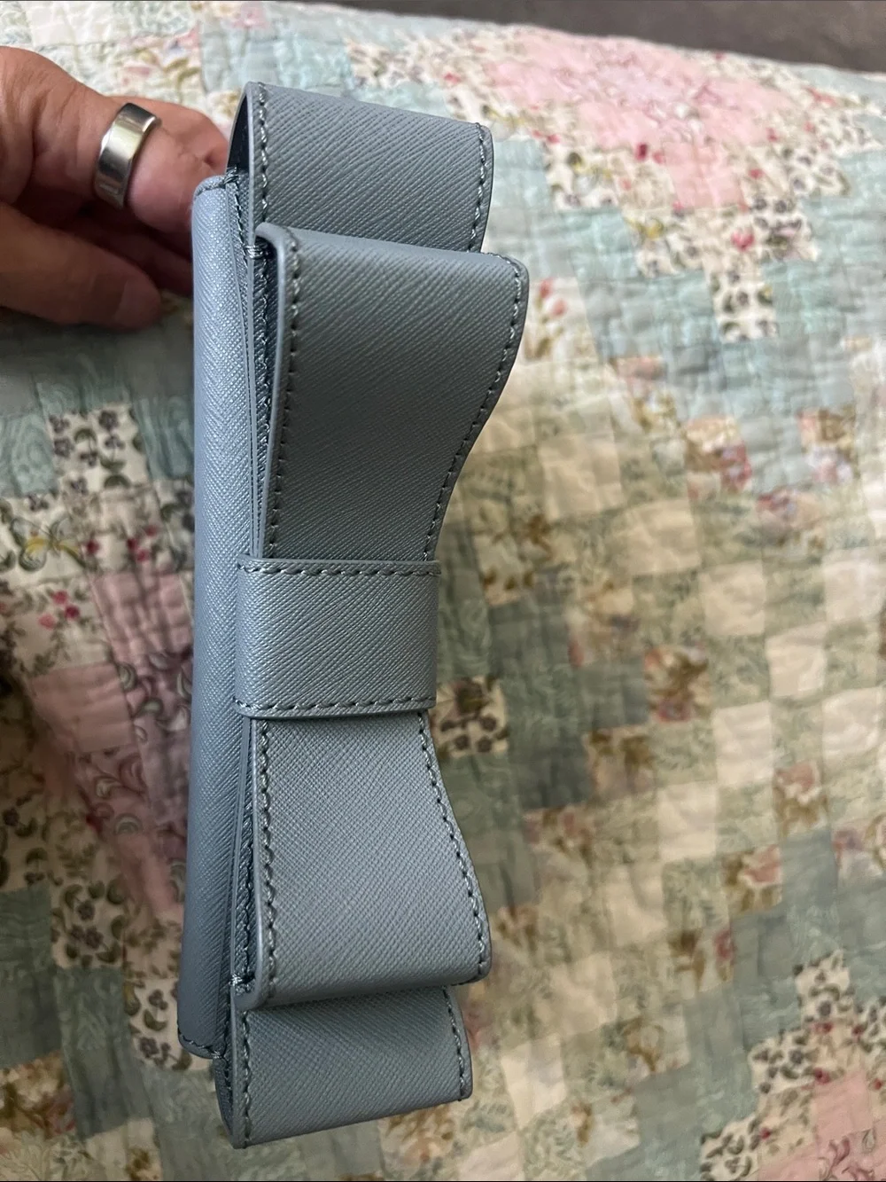 ZAC Zac Posen Structured Mini Bag in Dusty Blue